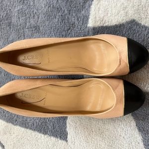 J Crew Black Blush Heels. Size 12. VGUC
